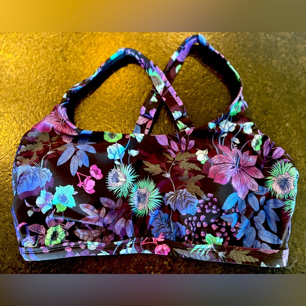 Title Nine Real Deal Bikini Top - Multicolor Floral - Size Medium-D
